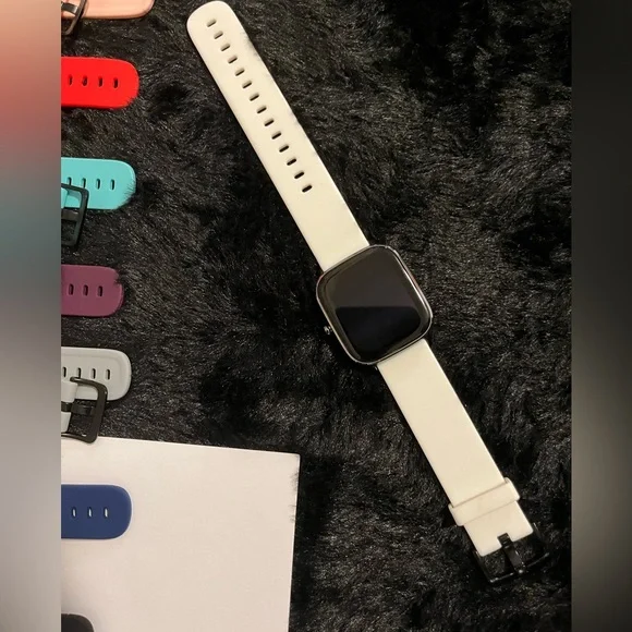Amazfit Watch with set of 8 watch bands + original band + charger